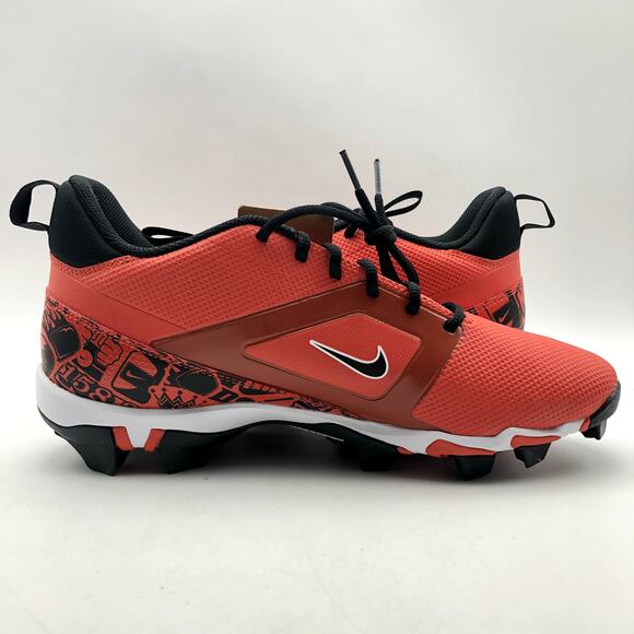 Nike Men's Alpha Menace 4 Shark SE Football Cleats Size 10 Red Black NWOB - Picture 4 of 11